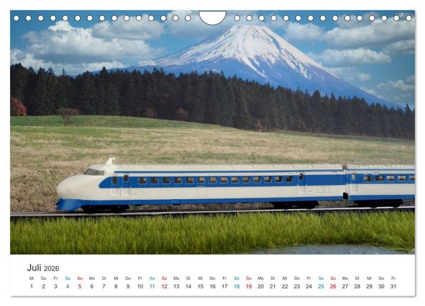 Produktbild: Miniaturbahnen international (Wandkalender 2026 DIN A4 quer), CALVENDO Monatskalender