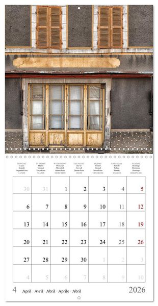 Produktbild: L'&acirc;me des boutiques oubli&eacute;es (Calendrier mural carr&eacute; 2026 30x30 cm) Calendrier double avec une page pour vos prises de notes