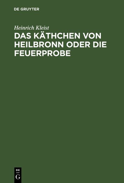 Produktbild: Das K&auml;thchen von Heilbronn oder die Feuerprobe