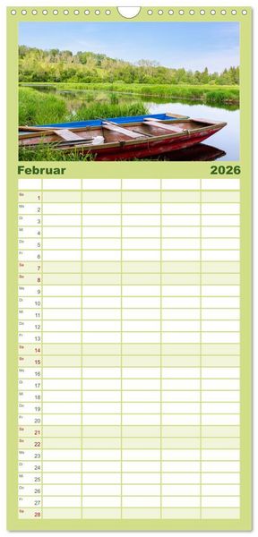 Produktbild: Familienplaner 2026 - Zauber des B&ouml;hmerwalds. Stille Sch&ouml;nheit im Westen Tschechiens mit 5 Spalten (Wandkalender, 21 x 45 cm) CALVENDO