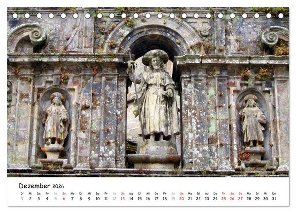 Produktbild: Jakobsweg - Camino Portugues (Tischkalender 2026 DIN A5 quer), CALVENDO Monatskalender
