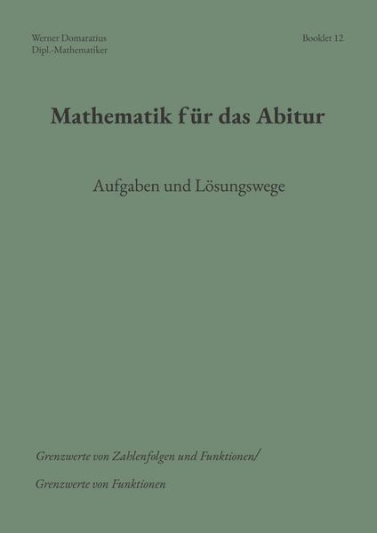 Produktbild: Mathematik f&uuml;r das Abitur