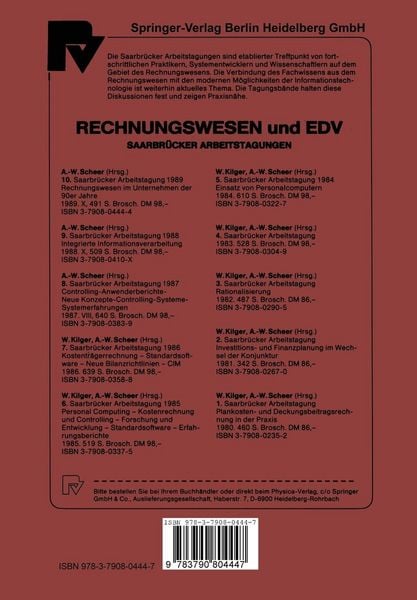 Produktbild: Saarbr&uuml;cker Arbeitstagung 1989