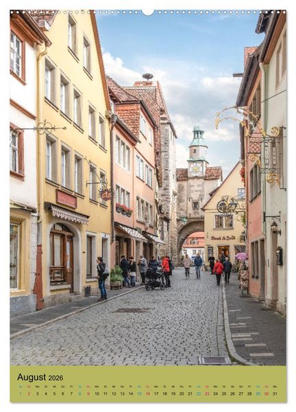 Produktbild: Rothenburg ob der Tauber (hochwertiger Premium Wandkalender 2026 DIN A2 hoch), Kunstdruck in Hochglanz