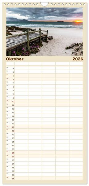 Produktbild: Familienplaner 2026 - S&uuml;dafrika - Garden Route mit 5 Spalten (Wandkalender, 21 x 45 cm) CALVENDO