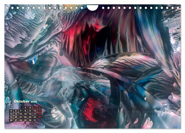 Produktbild: Encaustic Kunstkalender 2026 (Wandkalender 2026 DIN A4 quer), CALVENDO Monatskalender