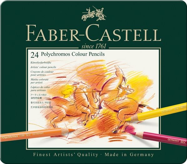 Produktbild: Faber-Castell K&uuml;nstlerfarbstifte Polychromos, 24er Set