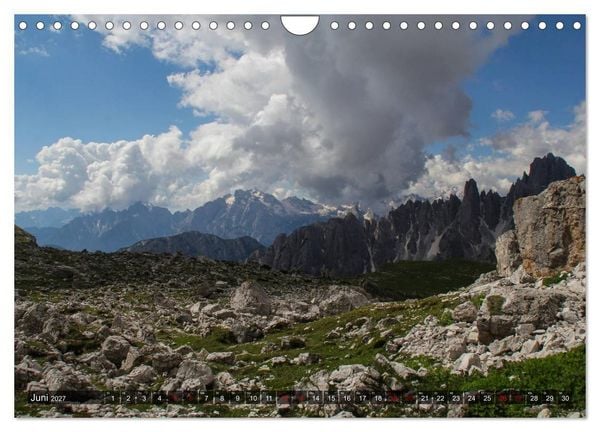 Produktbild: Dolomiten 2027 - Die wei&szlig;en Berge (Wandkalender 2027 DIN A4 quer), CALVENDO Monatskalender