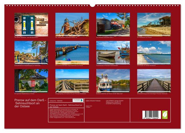 Produktbild: Prerow auf dem Dar&szlig; - Sehnsuchtsort an der Ostsee (hochwertiger Premium Wandkalender 2026 DIN A2 quer), Kunstdruck in Hochglanz