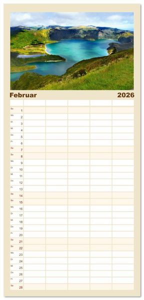 Produktbild: Familienplaner 2026 - Nationalparks der Welt mit 5 Spalten (Wandkalender, 21 x 45 cm) CALVENDO