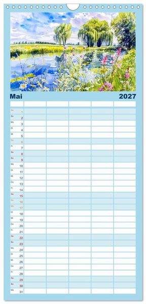 Produktbild: Familienplaner 2027 - Havelland Flair - Immer in Flussn&auml;he mit 5 Spalten (Wandkalender, 21 x 45 cm) CALVENDO