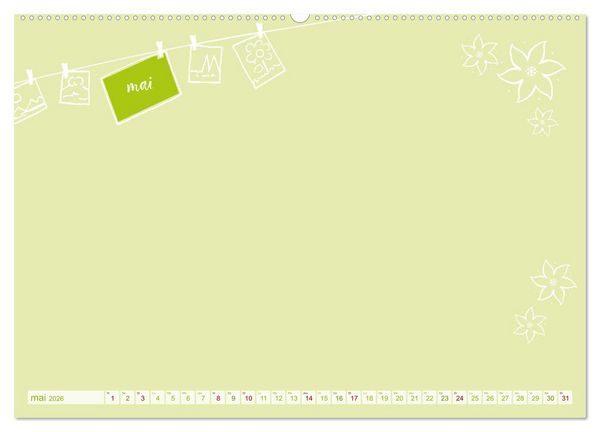 Produktbild: 12 x collage de photos - calendrier de bricolage (Calendrier mural 2026 DIN A2 vertical) calendrier de bureau