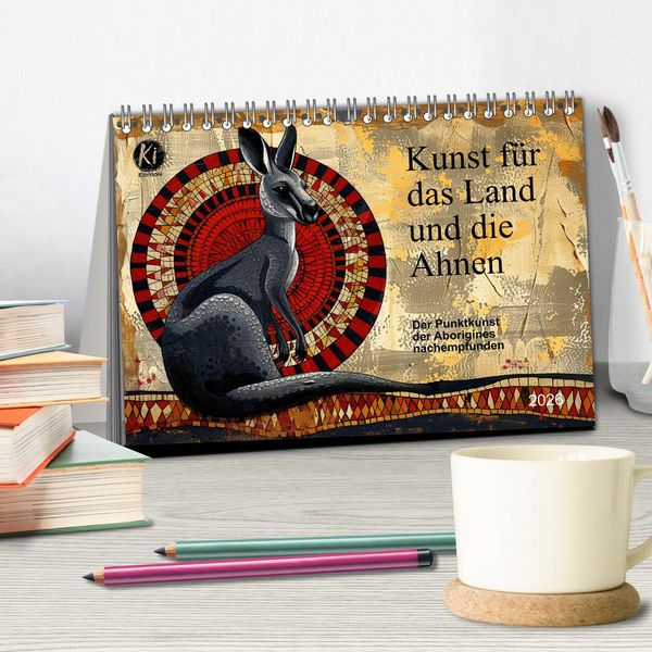 Produktbild: Kunst f&uuml;r das Land und die Ahnen (Tischkalender 2026 DIN A5 quer), CALVENDO Monatskalender