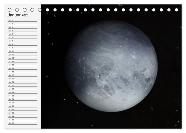 Produktbild: Sonne, Monde und Planeten (Tischkalender 2026 DIN A5 quer), CALVENDO Monatskalender