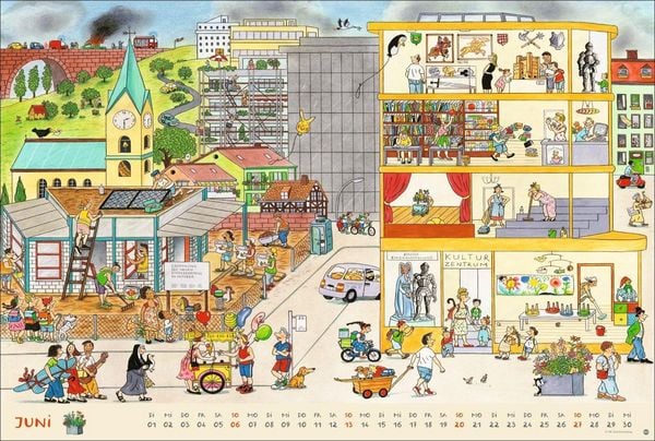 Produktbild: R.S. Berner Wimmel-Kalender 2027