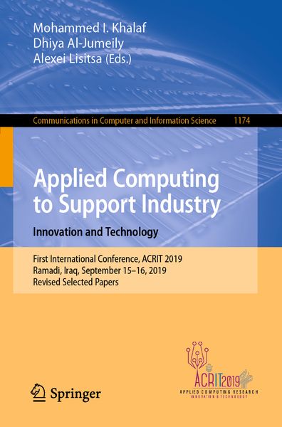 Produktbild: Applied Computing to Support Industry: Innovation and Technology