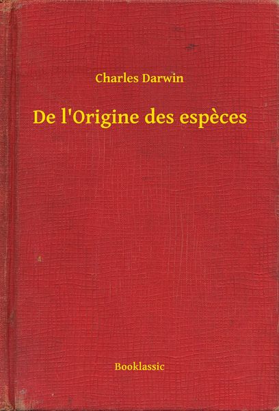 Produktbild: De l'Origine des especes