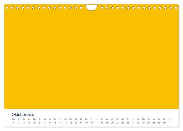 Produktbild: Farbiger Bastelkalender (Wandkalender 2026 DIN A4 quer), CALVENDO Monatskalender
