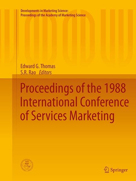 Produktbild: Proceedings of the 1988 International Conference of Services Marketing