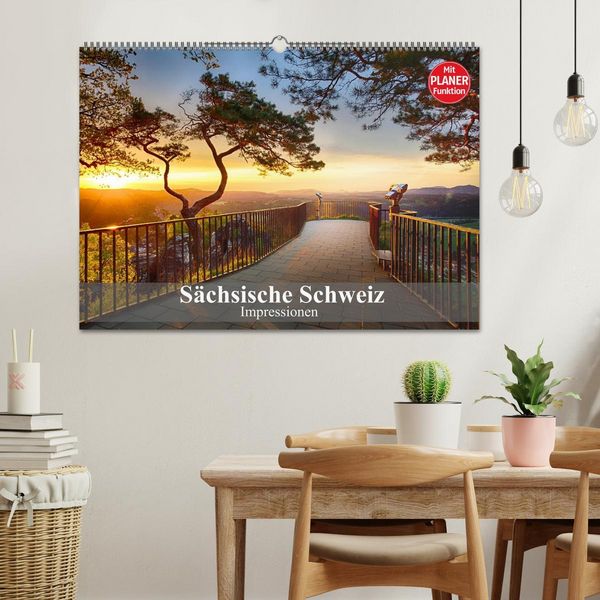Produktbild: S&auml;chsische Schweiz &ndash; Impressionen (Wandkalender 2026 DIN A2 quer), CALVENDO Monatskalender