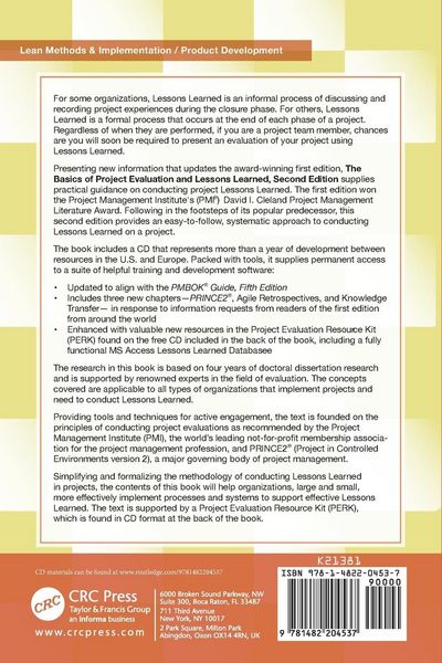 Produktbild: The Basics of Project Evaluation and Lessons Learned