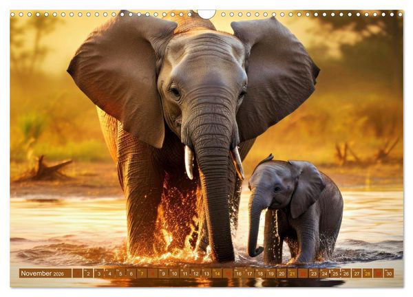 Produktbild: Tierkinder Afrikas - Entdecke ihre zauberhafte Welt (Wandkalender 2026 DIN A3 quer), CALVENDO Monatskalender