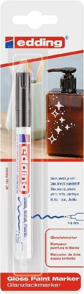 Produktbild: Edding 751 4-751-1-1001 Lackmarker Schwarz 1 mm, 2mm