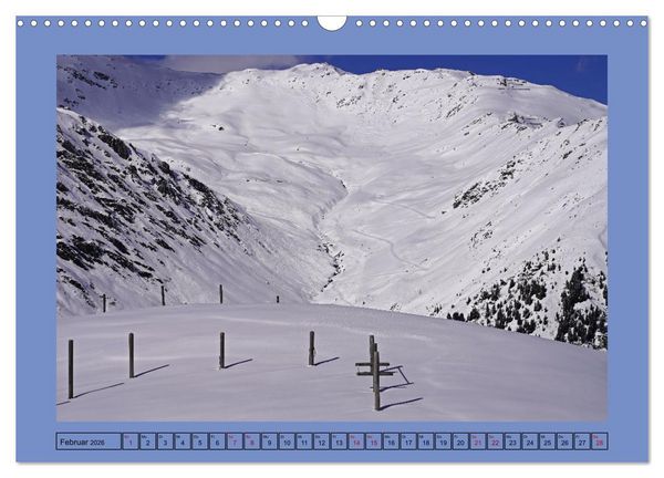 Produktbild: Winterwanderung in den Tuxer Alpen (Wandkalender 2026 DIN A3 quer), CALVENDO Monatskalender