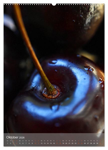 Produktbild: Blaubeeren, Himbeeren & Co - Makrofotografie in der K&uuml;che (hochwertiger Premium Wandkalender 2026 DIN A2 hoch), Kunstdruck in Hochglanz
