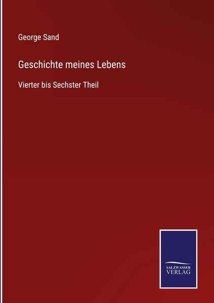 Produktbild: Geschichte meines Lebens