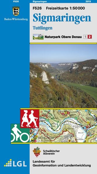 Produktbild: LGL BW 50 000 Freizeit Sigmaringen Naturpark Obere Donau
