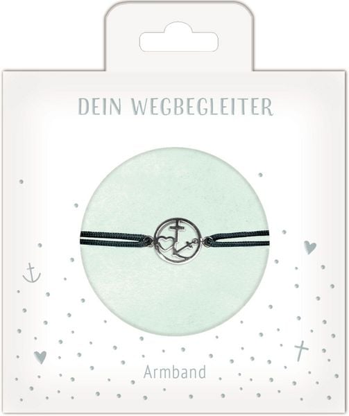 Produktbild: Armband &ndash; Armband mit Kreuz-Herz-Anker-Anh&auml;nger