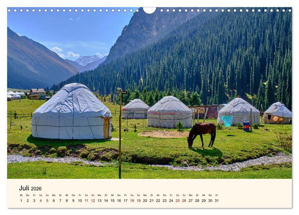 Produktbild: Kirgistan - Traumhafte Landschaften (Wandkalender 2026 DIN A3 quer), CALVENDO Monatskalender