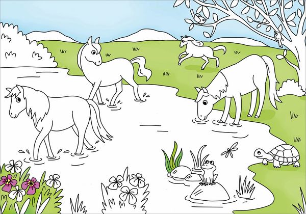 Produktbild: Pferdestark! R&auml;tsel- und Malspa&szlig;