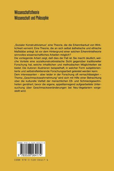 Produktbild: Zur sozialen Konstruktion von Geschmackswahrnehmung