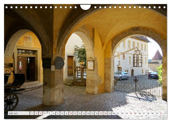 Produktbild: Rothenburg ob der Tauber. Sehensw&uuml;rdigkeiten. (Wandkalender 2027 DIN A4 quer), CALVENDO Monatskalender