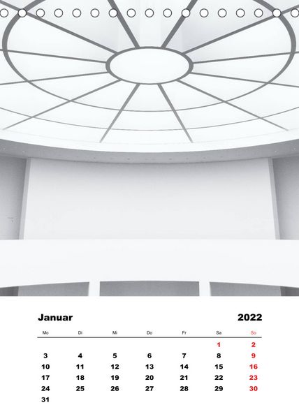 Produktbild: Minimalistische Architektur (Tischkalender 2022 DIN A5 hoch)