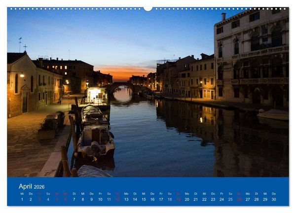 Produktbild: Mein lautloses Venedig (hochwertiger Premium Wandkalender 2026 DIN A2 quer), Kunstdruck in Hochglanz