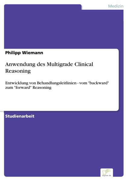 Produktbild: Anwendung des Multigrade Clinical Reasoning