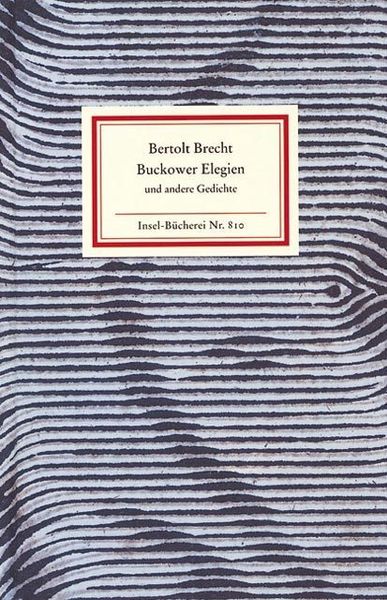 Produktbild: Buckower Elegien und andere Gedichte