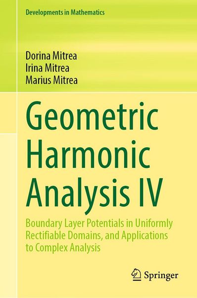 Produktbild: Geometric Harmonic Analysis IV