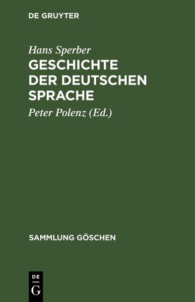 Produktbild: Geschichte der deutschen Sprache