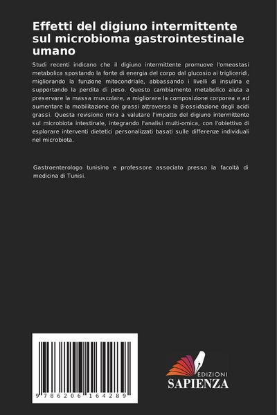Produktbild: Effetti del digiuno intermittente sul microbioma gastrointestinale umano