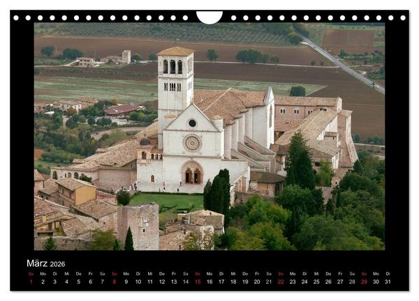 Produktbild: Auf den Spuren des Hl. Franziskus (Wandkalender 2026 DIN A4 quer), CALVENDO Monatskalender