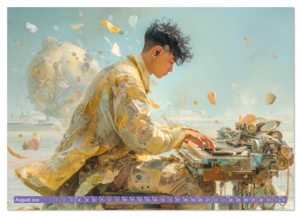 Produktbild: Eine Liebe zur Musik - Musikanten (hochwertiger Premium Wandkalender 2026 DIN A2 quer), Kunstdruck in Hochglanz
