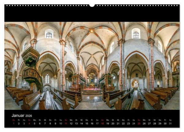 Produktbild: Kapellen, Kirchen und Kathedralen 2026 (hochwertiger Premium Wandkalender 2026 DIN A2 quer), Kunstdruck in Hochglanz