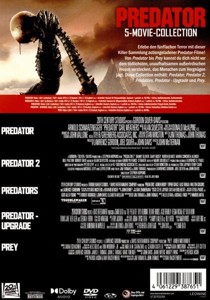 Produktbild: Predator 5-Movie-Collection [5 DVDs]