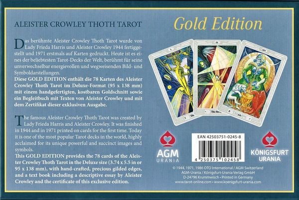 Produktbild: Aleister Crowley Thoth Tarot Gold Edition