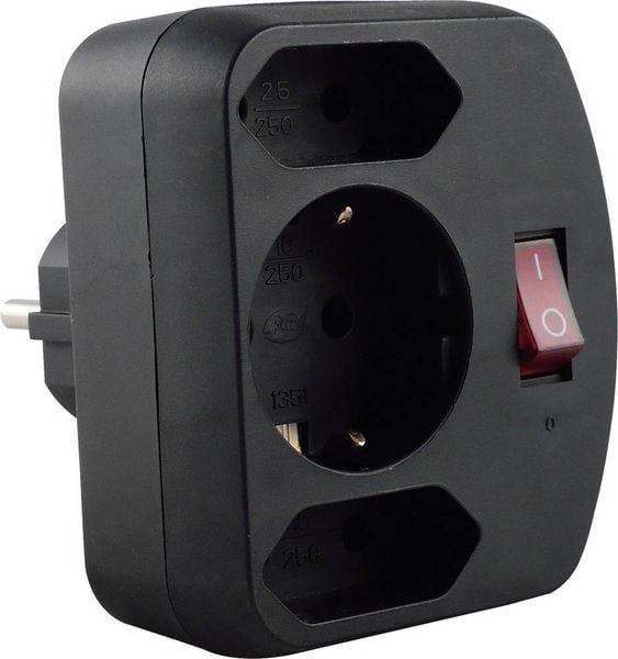 Produktbild: REV 00135171 Steckdosen-Verteiler Schwarz