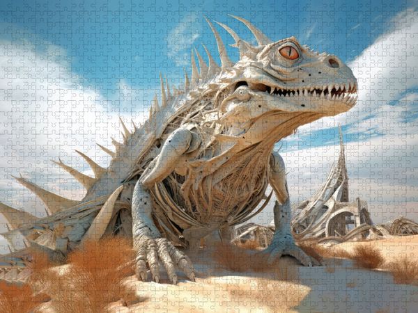 Produktbild: CALVENDO Puzzle Surrealismus trifft auf die W&uuml;ste | 1000 Teile Lege-Gr&ouml;&szlig;e 64x48cm Foto-Puzzle f&uuml;r gl&uuml;ckliche Stunden